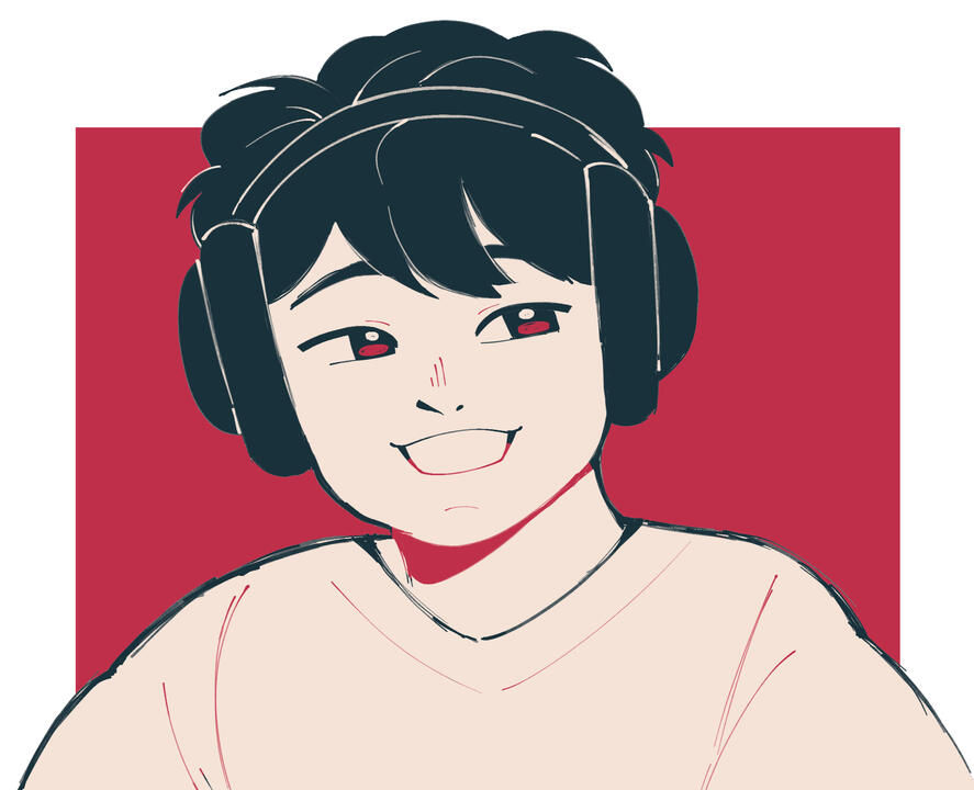 Portrait of a Friend | 6 x 8 in (2024) This was a gift for a friend on his birthday; a sketchy portrait to capture his features in my art style. Clip Studio Paint