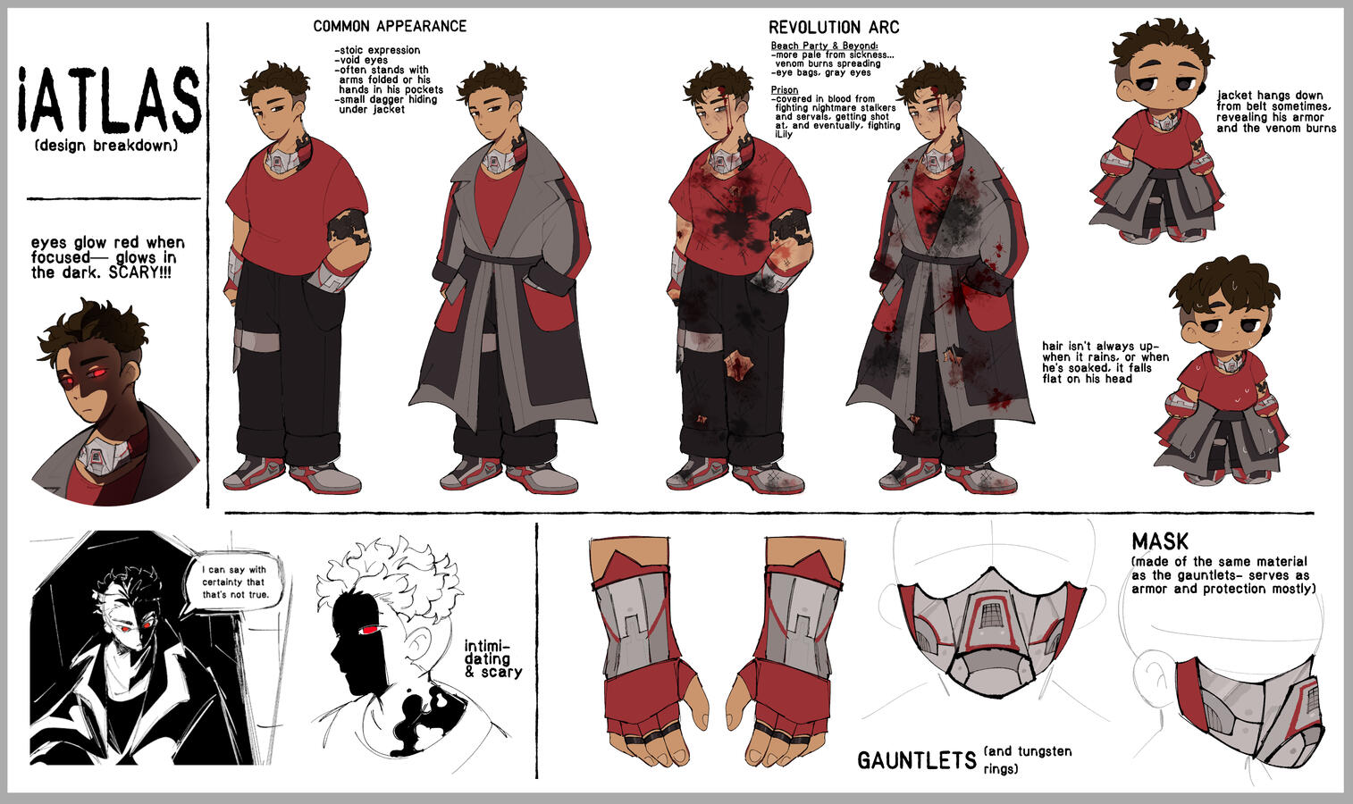 iAtlas Character Design | 8 x 12 in (2026) This design was commissioned by a friend looking for a simple reference sheet of his character Clip Studio Paint